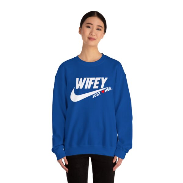 Wifey Just Her Crewneck Sweatshirt - Unisex Heavy Blend™ - Image 12