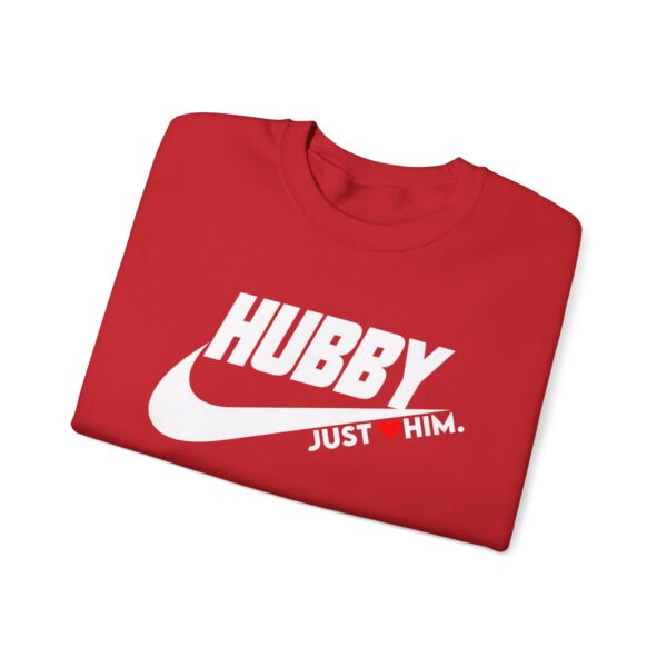 Hubby Crewneck Sweatshirt - Just Him, Unisex Heavy Blend™ - Perfect for Casual Wear and Gifting - Image 15