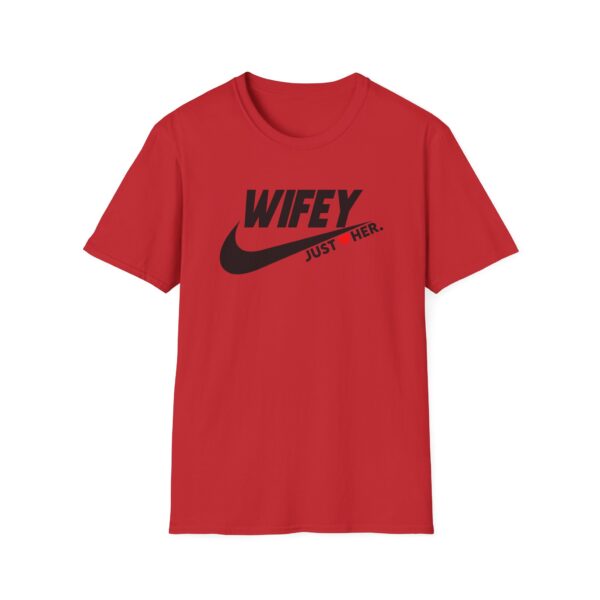 Wifey Just Her Unisex Softstyle T-Shirt - Perfect Gift for Weddings, Anniversaries & Celebrations - Image 13