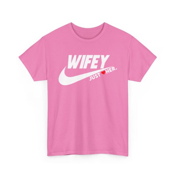 Gilden Wifey Just Her Unisex Heavy Cotton Tee - Perfect for Spouses and Celebrations - Image 11