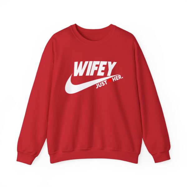 Wifey Just Her Crewneck Sweatshirt - Unisex Heavy Blend™ - Image 13