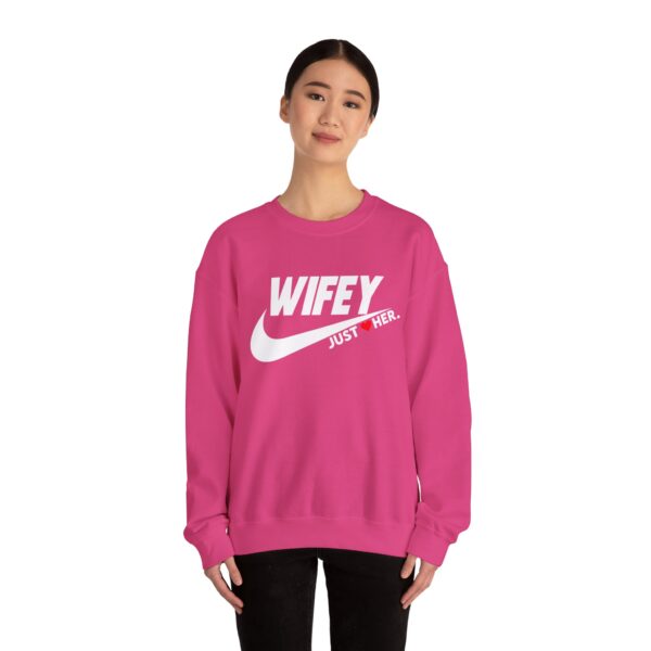 Wifey Just Her Crewneck Sweatshirt - Unisex Heavy Blend™ - Image 4