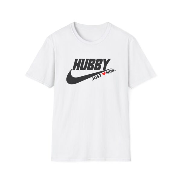 Hubby Just Him Unisex Softstyle T-Shirt - Perfect Gift for Spouses - Image 4