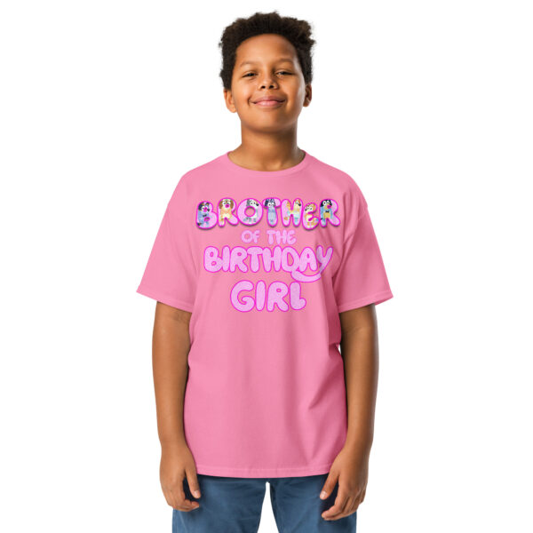 Custom birthday girl shirt, add name and age, family matching birthday, custom t-shirts birthday girls, Handmade decorated shirt, Youth classic tee - Image 6