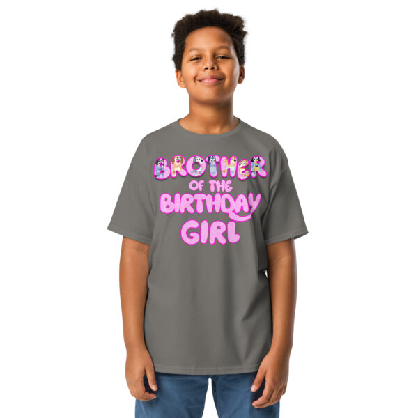 Custom birthday girl shirt, add name and age, family matching birthday, custom t-shirts birthday girls, Handmade decorated shirt, Youth classic tee - Image 5