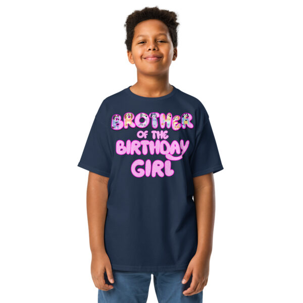 Custom birthday girl shirt, add name and age, family matching birthday, custom t-shirts birthday girls, Handmade decorated shirt, Youth classic tee - Image 2