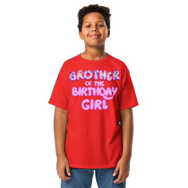 Custom birthday girl shirt, add name and age, family matching birthday, custom t-shirts birthday girls, Handmade decorated shirt, Youth classic tee - Image 3