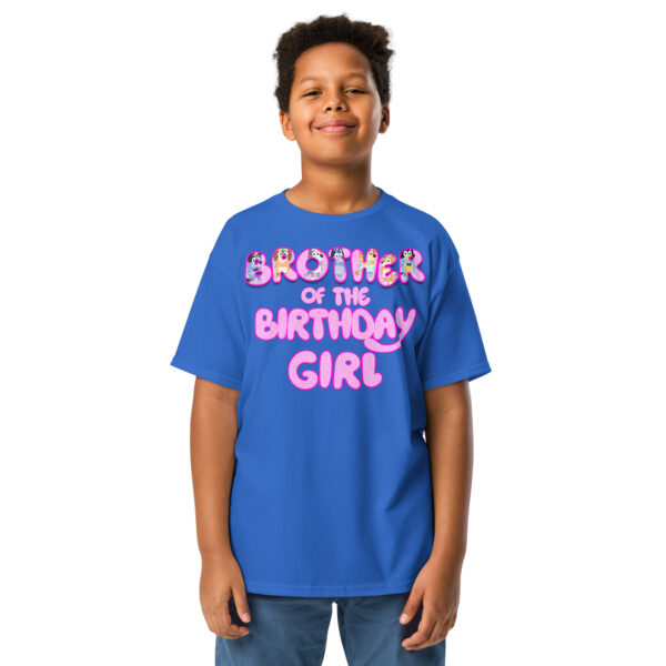 Custom birthday girl shirt, add name and age, family matching birthday, custom t-shirts birthday girls, Handmade decorated shirt, Youth classic tee - Image 4