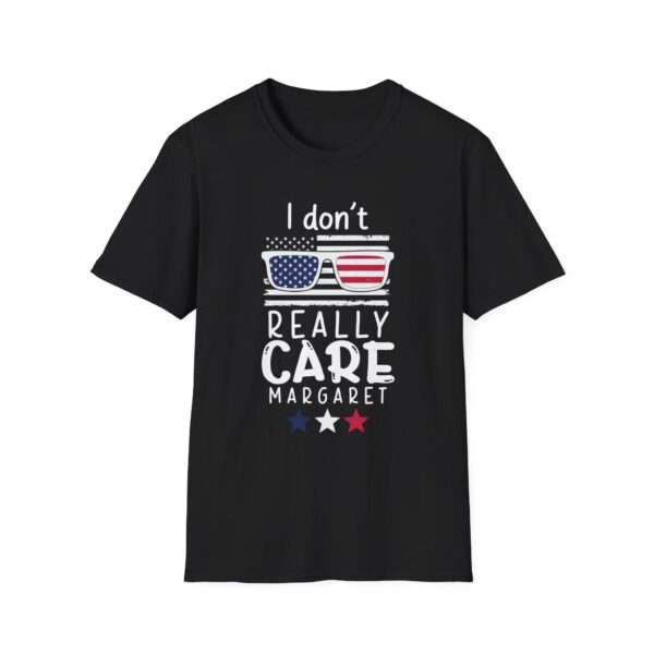 Unisex Softstyle T-Shirt - "I Don't Really CARE Margaret" - Fun Floral Graphic Tee