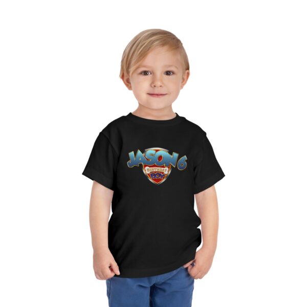 Personalized Toddler Birthday T-Shirt - Jason 6th Birthday Boy Design - Image 7