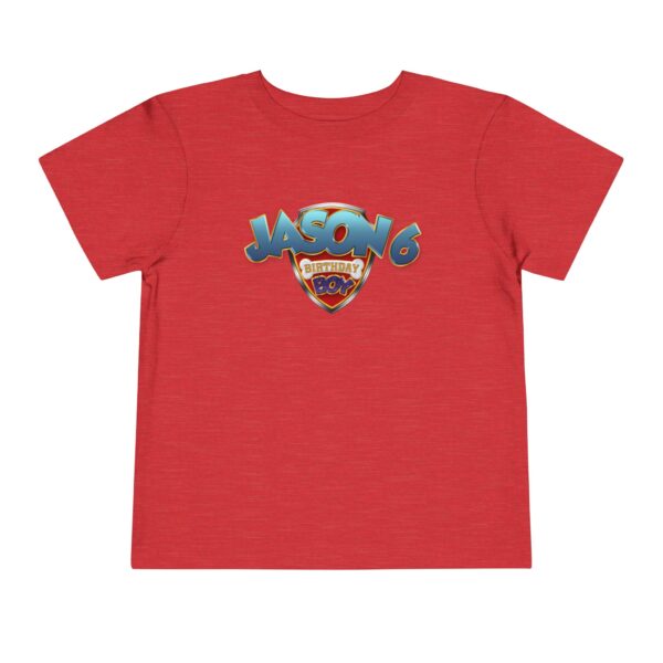 Personalized Toddler Birthday T-Shirt - Jason 6th Birthday Boy Design - Image 17