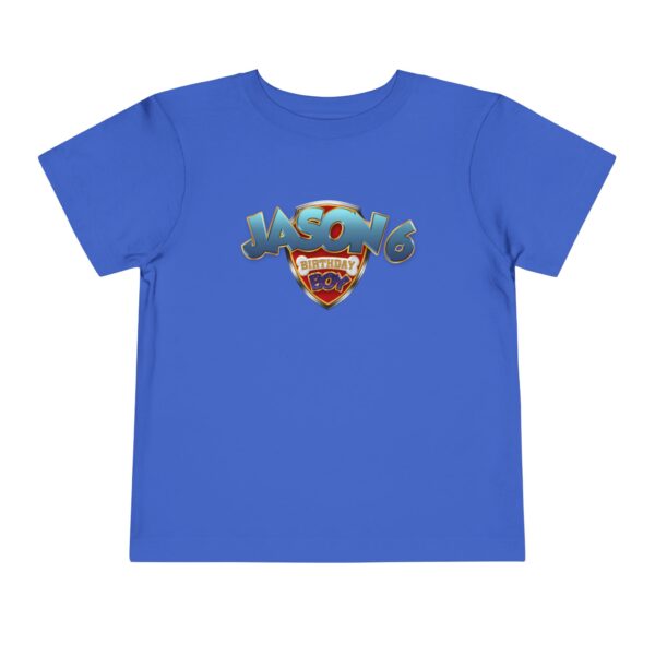 Personalized Toddler Birthday T-Shirt - Jason 6th Birthday Boy Design - Image 9