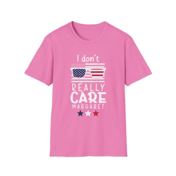 Unisex Softstyle T-Shirt - "I Don't Really CARE Margaret" - Fun Floral Graphic Tee - Image 17