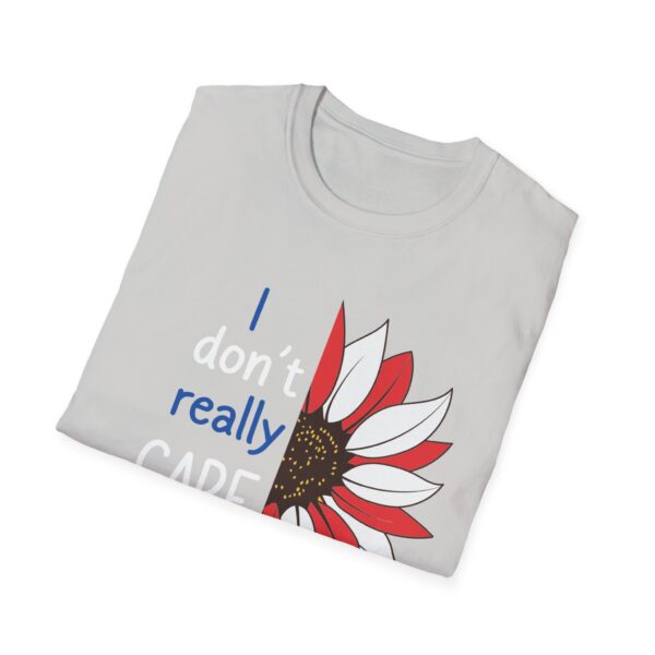 Unisex Softstyle T-Shirt - "I Don't Really CARE Margaret" - Fun Floral Graphic Tee - Image 8