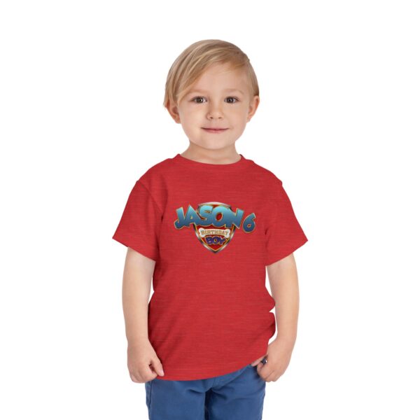 Personalized Toddler Birthday T-Shirt - Jason 6th Birthday Boy Design - Image 19