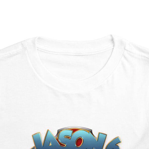 Personalized Toddler Birthday T-Shirt - Jason 6th Birthday Boy Design - Image 4