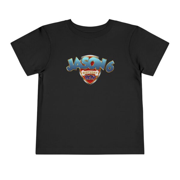 Personalized Toddler Birthday T-Shirt - Jason 6th Birthday Boy Design - Image 5