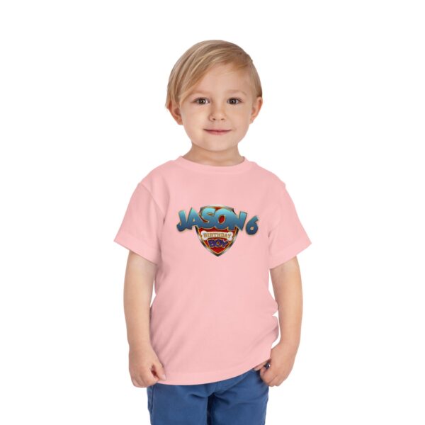 Personalized Toddler Birthday T-Shirt - Jason 6th Birthday Boy Design - Image 15