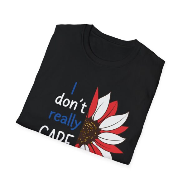 Unisex Softstyle T-Shirt - "I Don't Really CARE Margaret" - Fun Floral Graphic Tee - Image 4