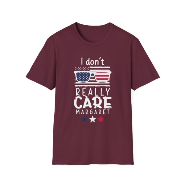 Unisex Softstyle T-Shirt - "I Don't Really CARE Margaret" - Fun Floral Graphic Tee - Image 9