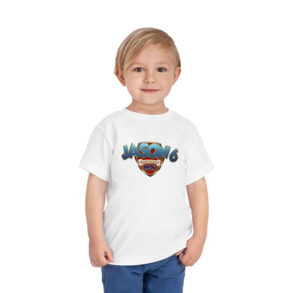 Personalized Toddler Birthday T-Shirt - Jason 6th Birthday Boy Design