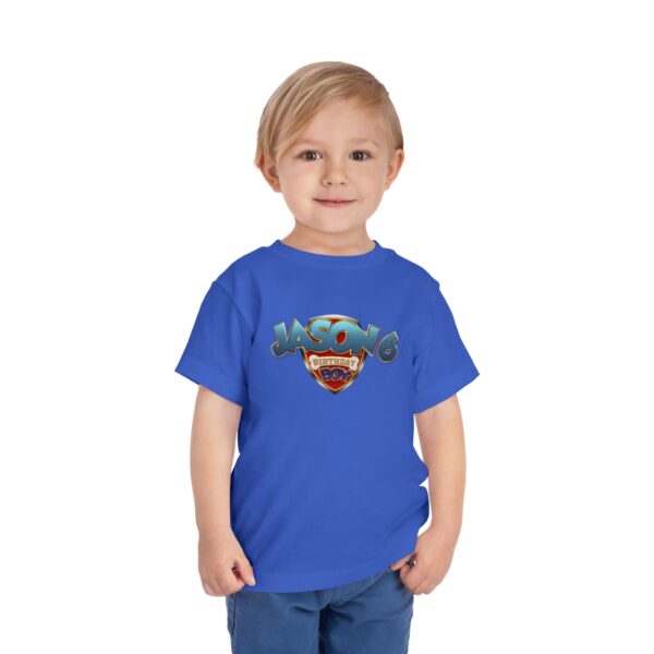 Personalized Toddler Birthday T-Shirt - Jason 6th Birthday Boy Design - Image 11