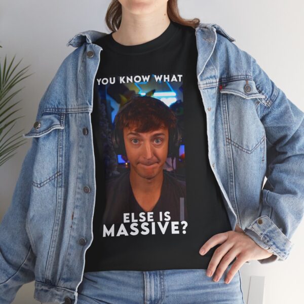 Funny Unisex Heavy Cotton Tee - 'You Know What Else is Massive?'