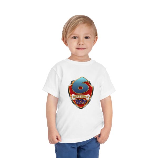 Birthday Boy Toddler Tee - 6th Birthday Celebration Shirt - Image 3