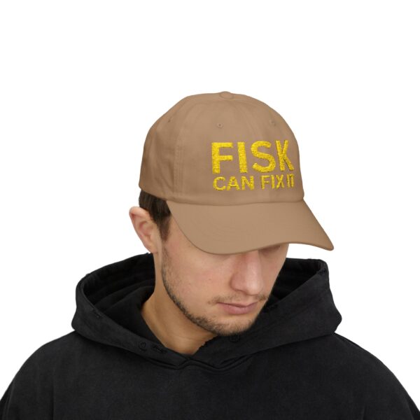 FISK Can Fix It Classic Dad Cap - Casual White Baseball Hat - Image 15