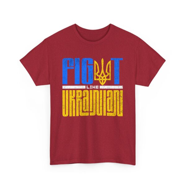 Fight Like Ukrainian Unisex Heavy Cotton Tee - Fight for Ukraine Graphic T-Shirt - Image 47