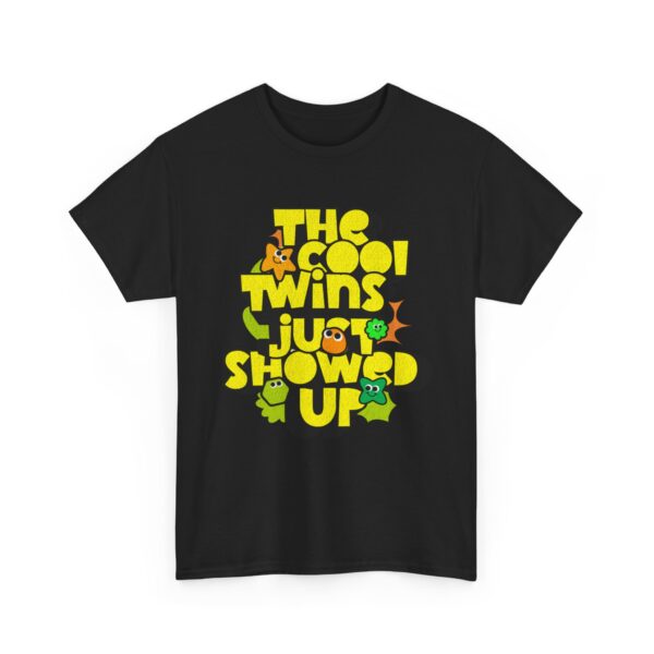 Cool Twins Just Showed Up Unisex Heavy Cotton Tee - Fun Graphic T-Shirt for Any Occasion - Image 11