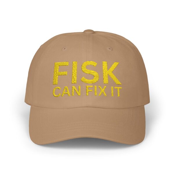 FISK Can Fix It Classic Dad Cap - Casual White Baseball Hat - Image 13