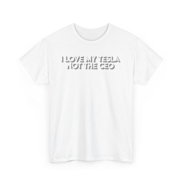 I LOVE MY TESLA THE CEO Unisex Heavy Cotton Tee - Perfect for Tesla Fans - Image 7