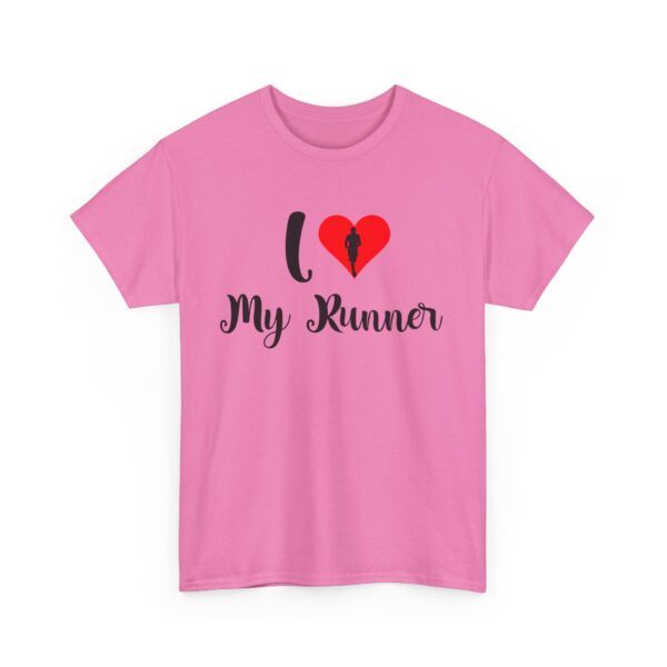 I ❤️ My Runner Unisex Heavy Cotton Tee - marathon shirts for men supporting woman - Image 35