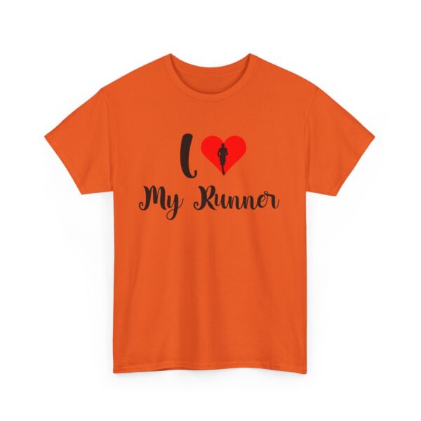 I ❤️ My Runner Unisex Heavy Cotton Tee - marathon shirts for men supporting woman - Image 19