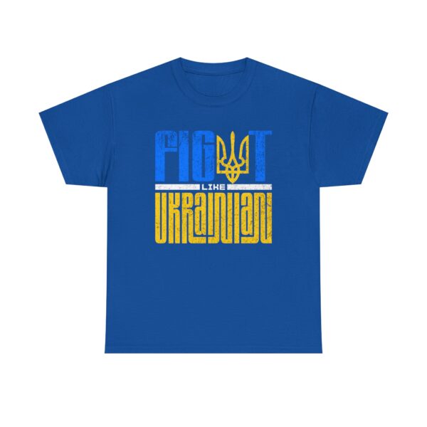 Fight Like Ukrainian Unisex Heavy Cotton Tee - Fight for Ukraine Graphic T-Shirt - Image 29