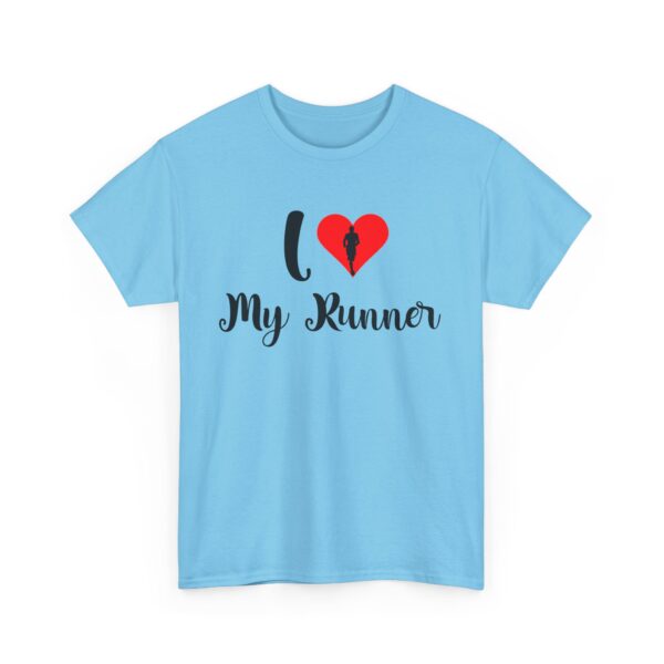 I ❤️ My Runner Unisex Heavy Cotton Tee - marathon shirts for men supporting woman - Image 23