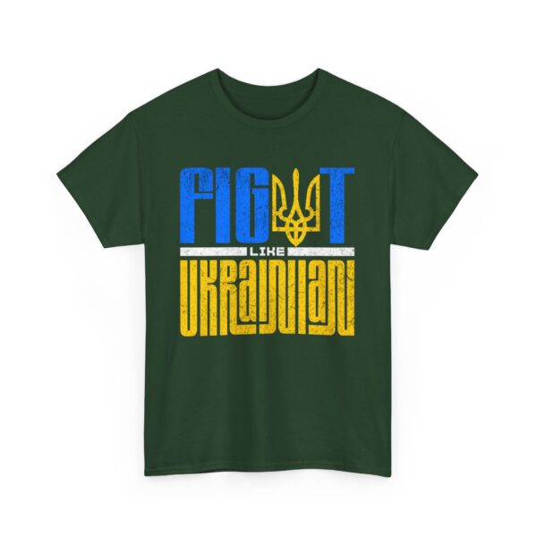 Fight Like Ukrainian Unisex Heavy Cotton Tee - Fight for Ukraine Graphic T-Shirt - Image 23