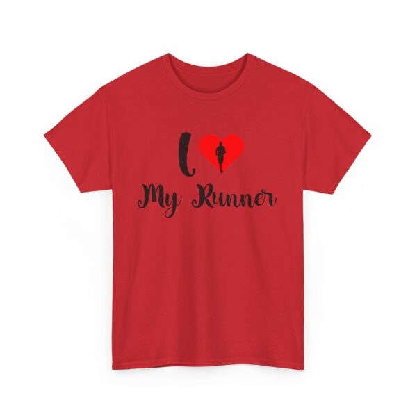 I ❤️ My Runner Unisex Heavy Cotton Tee - marathon shirts for men supporting woman - Image 39