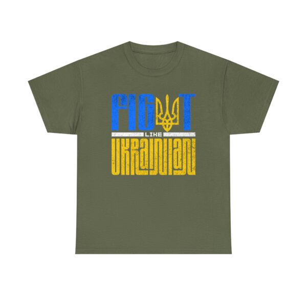 Fight Like Ukrainian Unisex Heavy Cotton Tee - Fight for Ukraine Graphic T-Shirt - Image 17