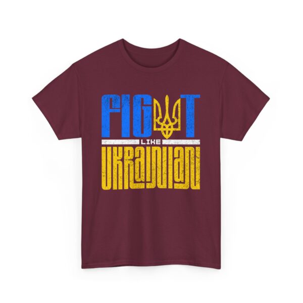 Fight Like Ukrainian Unisex Heavy Cotton Tee - Fight for Ukraine Graphic T-Shirt - Image 15