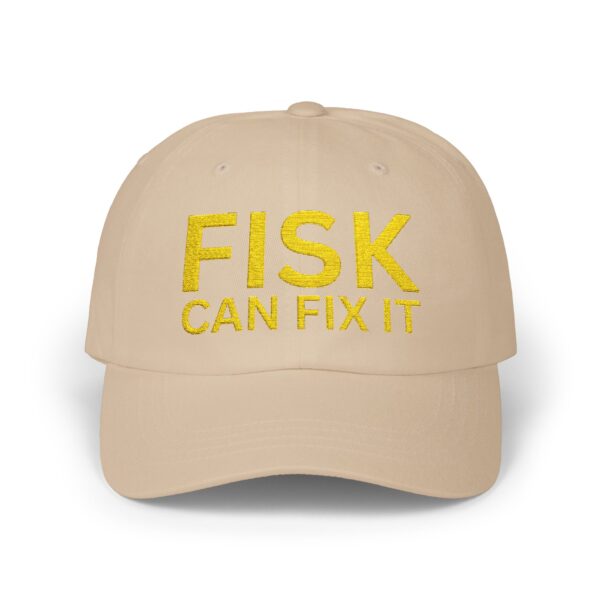 FISK Can Fix It Classic Dad Cap - Casual White Baseball Hat - Image 9