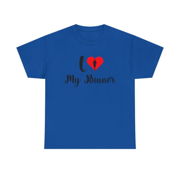 I ❤️ My Runner Unisex Heavy Cotton Tee - marathon shirts for men supporting woman - Image 29