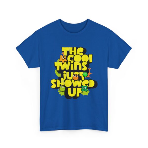 Cool Twins Just Showed Up Unisex Heavy Cotton Tee - Fun Graphic T-Shirt for Any Occasion - Image 27