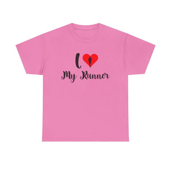 I ❤️ My Runner Unisex Heavy Cotton Tee - marathon shirts for men supporting woman - Image 33