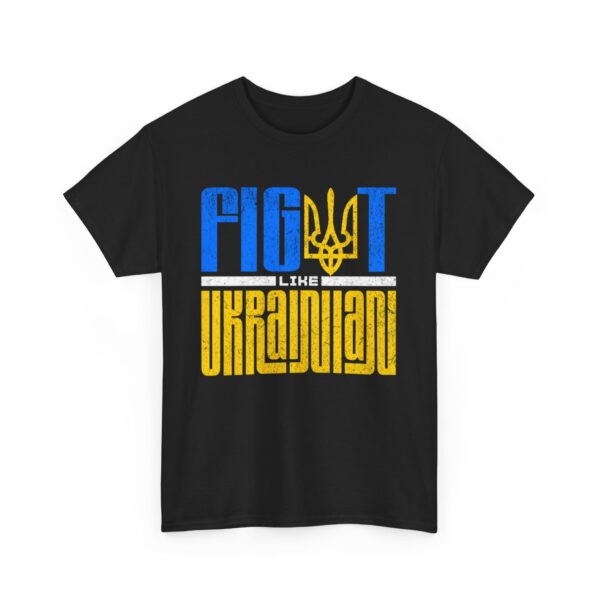 Fight Like Ukrainian Unisex Heavy Cotton Tee - Fight for Ukraine Graphic T-Shirt