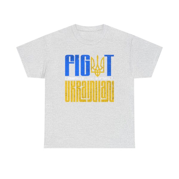 Fight Like Ukrainian Unisex Heavy Cotton Tee - Fight for Ukraine Graphic T-Shirt - Image 5