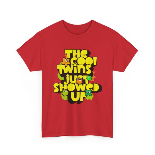 Cool Twins Just Showed Up Unisex Heavy Cotton Tee - Fun Graphic T-Shirt for Any Occasion - Image 39