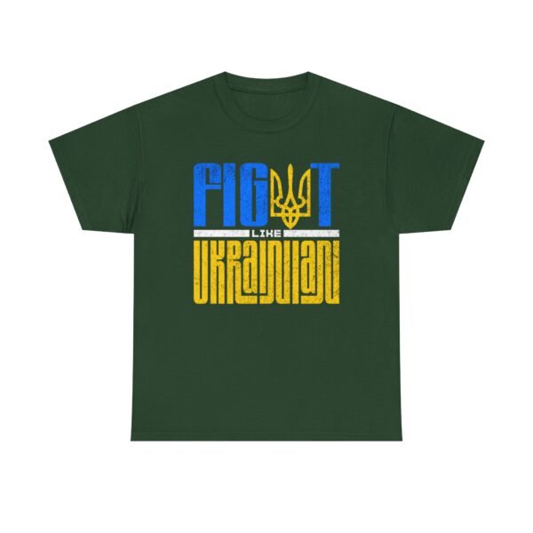 Fight Like Ukrainian Unisex Heavy Cotton Tee - Fight for Ukraine Graphic T-Shirt - Image 21