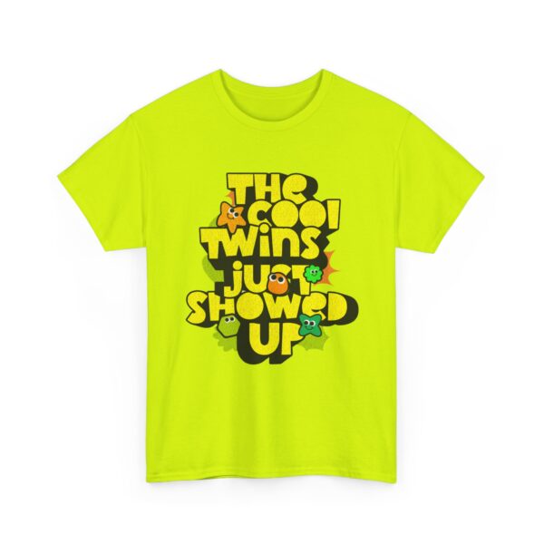 Cool Twins Just Showed Up Unisex Heavy Cotton Tee - Fun Graphic T-Shirt for Any Occasion - Image 23